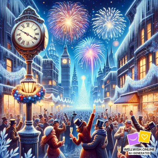 Открытка Новогодняя магия: Откройте для себя радость, открытия и удовлетворение