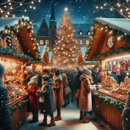 Открытка Откройте для себя волшебство рождественских ярмарок этой зимой