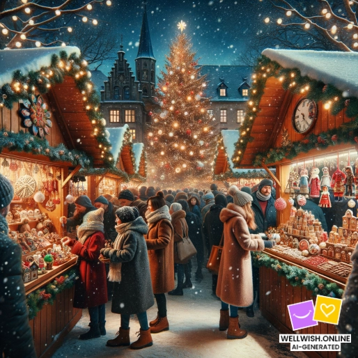 Открытка Откройте для себя волшебство рождественских ярмарок этой зимой