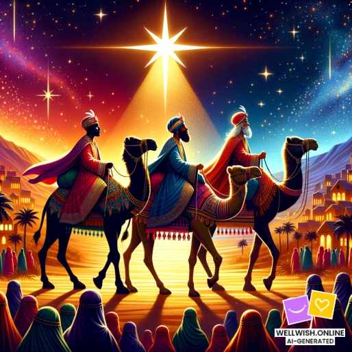 Листівка Відкрийте Радість і Мудрість на Подорожі Трьох Царів