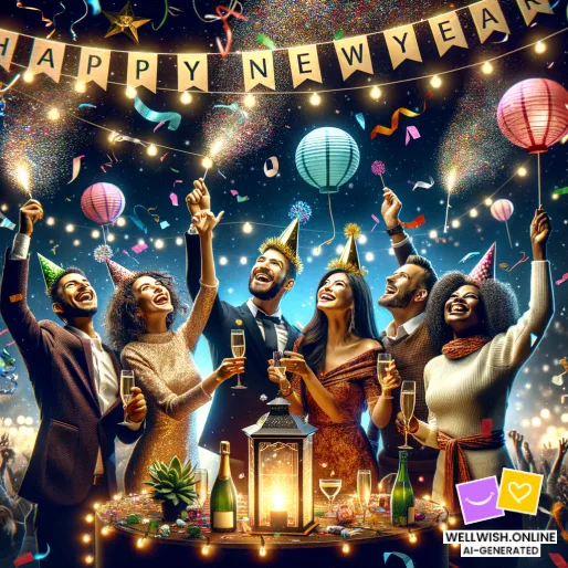 Tarjeta postal Viaje de Año Nuevo: Abraza Nuevos Comienzos y Alegría