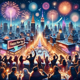 Greeting Card New Year Wishes: Illuminate Your Path with Joy and Wonder