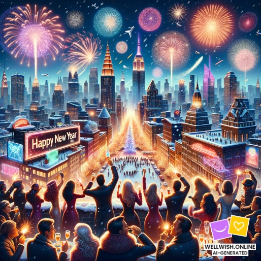 Greeting Card New Year Wishes: Illuminate Your Path with Joy and Wonder