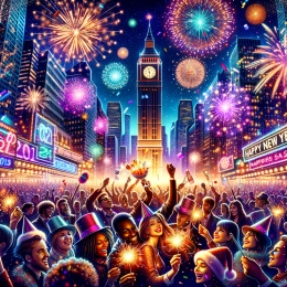 Greeting Card New Year Wishes: Embrace Growth and New Beginnings