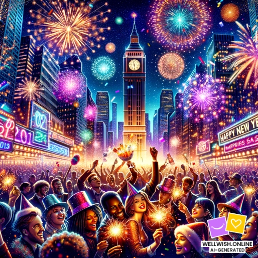 Greeting Card New Year Wishes: Embrace Growth and New Beginnings