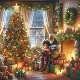 Greeting Card Christmas Day Wishes: Joy, Love, and Warmth Await You