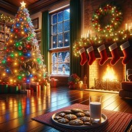 Открытка Рождественская радость: Примите новые воспоминания и традиции