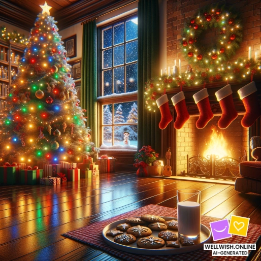 Открытка Рождественская радость: Примите новые воспоминания и традиции