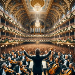 Открытка Гармония Нового года: Музыка, Радость и Приключения Жизни