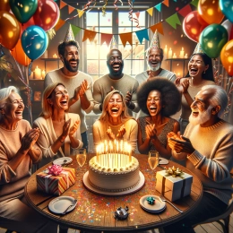 Greeting Card Celebrate Your Special Day: Embrace Joy and New Beginnings