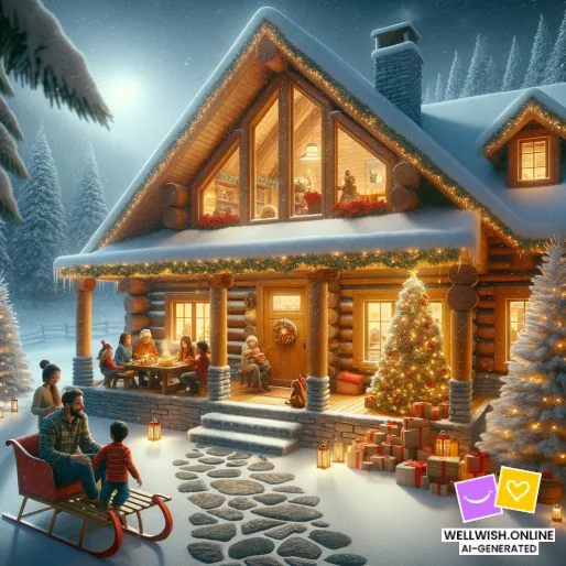 Tarjeta postal Calidez y Alegría: Atesora los Momentos y Recuerdos de Navidad