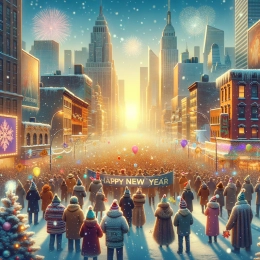 Greeting Card Embrace New Beginnings: A Year of Hope and Inspiration