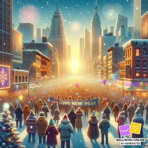 Greeting Card Embrace New Beginnings: A Year of Hope and Inspiration