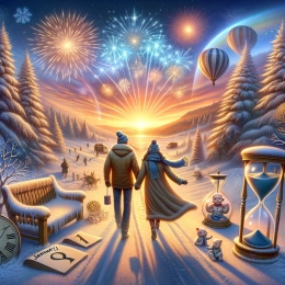 Greeting Card “Embrace New Beginnings: A Year of Hope and Promise”