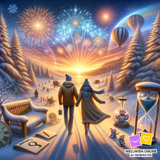 Greeting Card “Embrace New Beginnings: A Year of Hope and Promise”