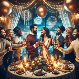 Greeting Card Bendiciones de Año Nuevo: Abraza el Crecimiento, la Alegría y los Nuevos Comienzos