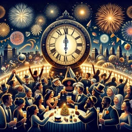 Greeting Card Embrace New Year Joy: A Journey of Dreams and Gratitude