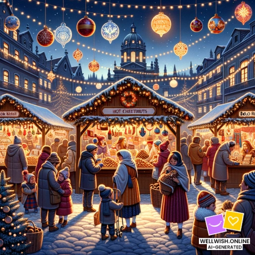 Открытка Откройте для себя волшебство рождественских ярмарок: радость и традиции