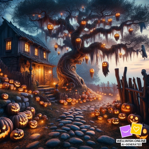 Листівка Магія Хелловіну: Відчуйте тепло і диво