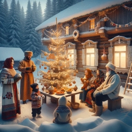 Greeting Card Embrace the Magic of the Old New Year: New Beginnings Await