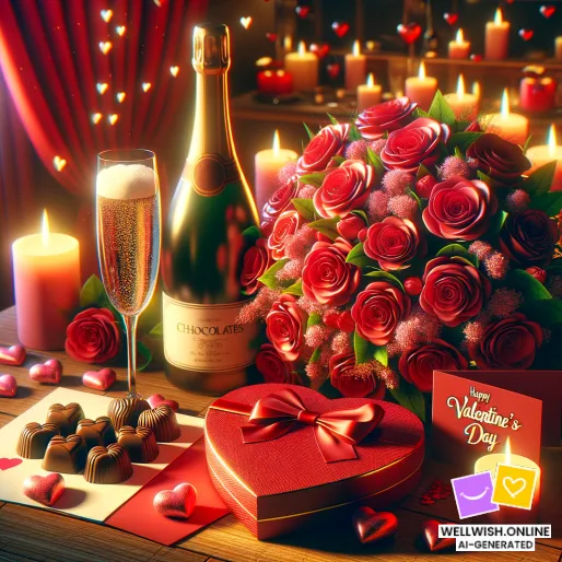 Tarjeta postal Celebra el Día de San Valentín: Atesora el Amor y la Alegría Juntos