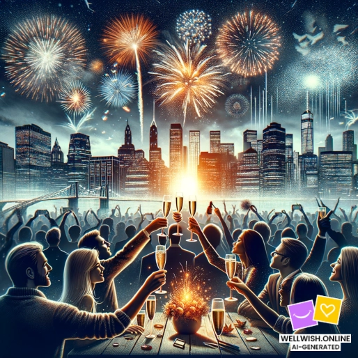 Greeting Card New Year Blessings: Joy, Adventure, and Endless Possibilities