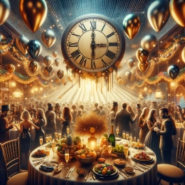 Greeting Card New Year Reflections: Embrace Dreams and Joyful Moments