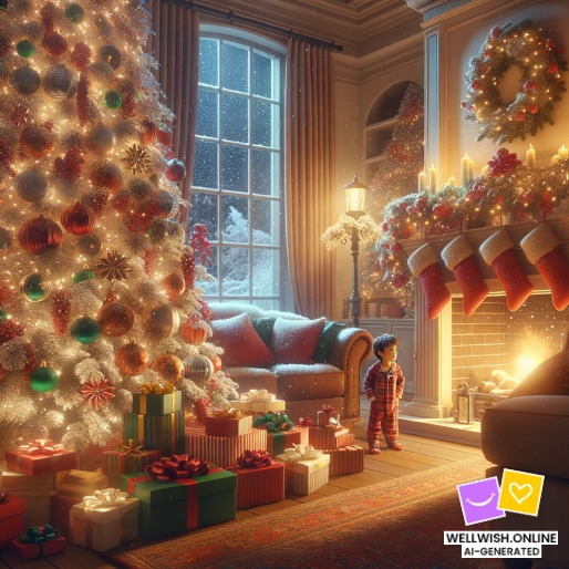 Листівка Магічні Різдвяні Побажання: Тепло, Радість і Нові Починання