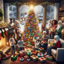 Greeting Card Christmas Joy and Connection: Embrace the Season’s Magic