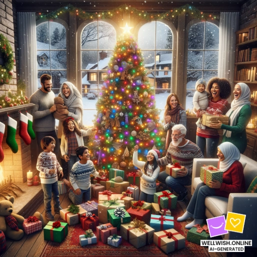 Greeting Card Christmas Joy and Connection: Embrace the Season’s Magic