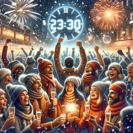 Открытка Окунитесь в новогоднюю магию: зажгите страсти и откройте для себя радость