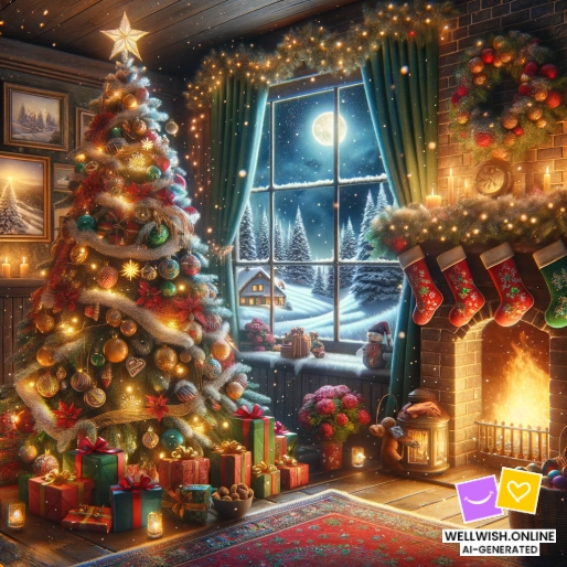 Открытка Рождественская радость: Трогательные моменты и заветные воспоминания