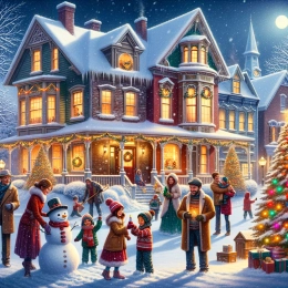 Greeting Card Heartfelt Christmas Wishes: Embrace Joy and Warmth