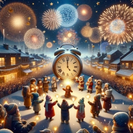 Greeting Card “Embrace New Adventures: A Year of Joy and Discovery”