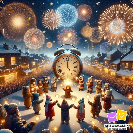 Greeting Card “Embrace New Adventures: A Year of Joy and Discovery”