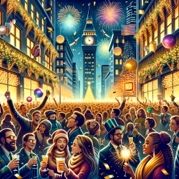 Greeting Card Embrace New Beginnings: A Year of Joy and Possibilities