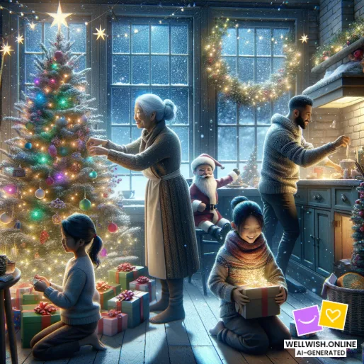 Greeting Card Joyful Christmas Moments: Embrace Magic and Wonder
