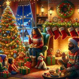 Открытка Окунитесь в магию Рождества: тепло, радость и новые традиции