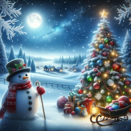 Открытка Волшебный Рождественский День: Тепло, Радость и Дорогие Воспоминания