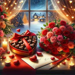 Открытка Празднуйте любовь и дружбу в этот День святого Валентина