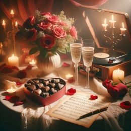 Открытка Празднуйте любовь и дружбу в этот День святого Валентина