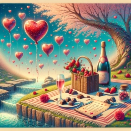 Открытка Отпразднуйте Искреннюю Связь В Этот День Святого Валентина