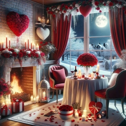 Greeting Card Celebrate Valentine’s Day with Love’s Warm Embrace