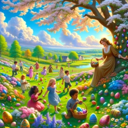 Greeting Card Embrace Easter Joy: Renewal, Peace, and New Beginnings