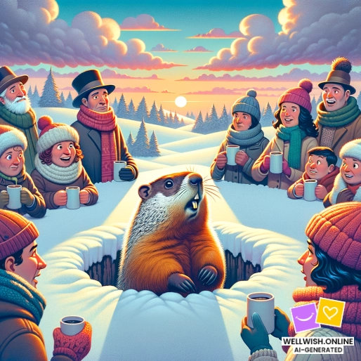 Greeting Card Celebrate Groundhog Day: Embrace Spring’s Promise and Joy