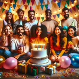 Greeting Card Celebrate Your Unique Light: A Year Full of Dreams and Opportunities